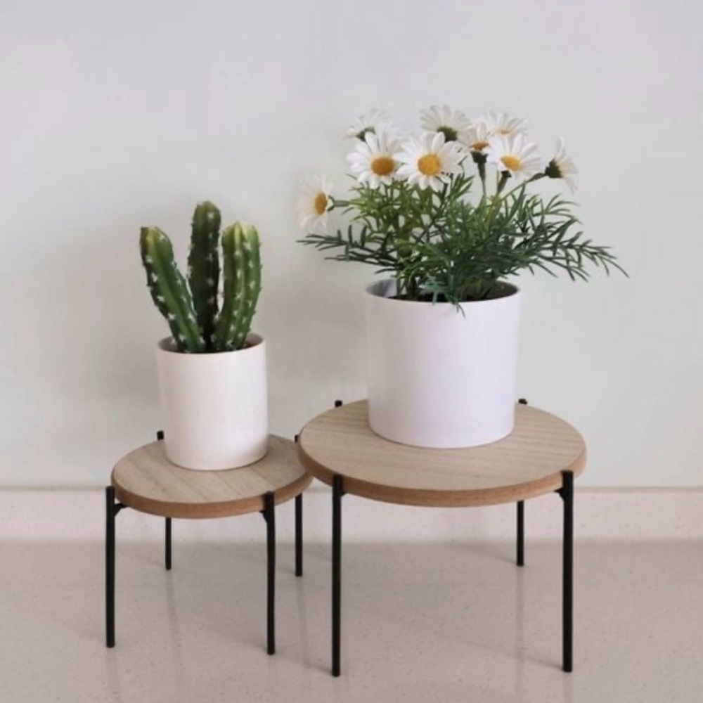 Risers Decor Stands - Metal Legs with Wood Top - Target Bullseye's Playground